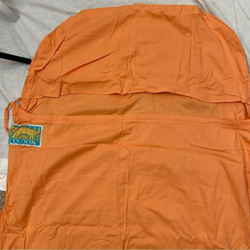 Vintage Kids Cocoon Brand Cotton TravelSheet Orange with Cotton Stuff Sack‎